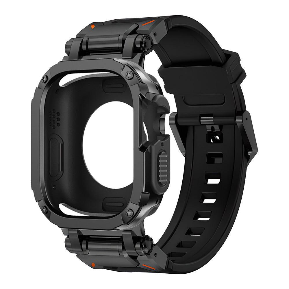 iBandGear Explorer Armor Case & TPU Strap Set for Apple Watch - Black