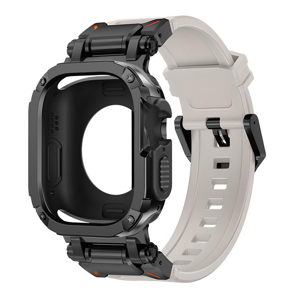 iBandGear Explorer Armor Case & TPU Strap Set for Apple Watch - Black-Starlight