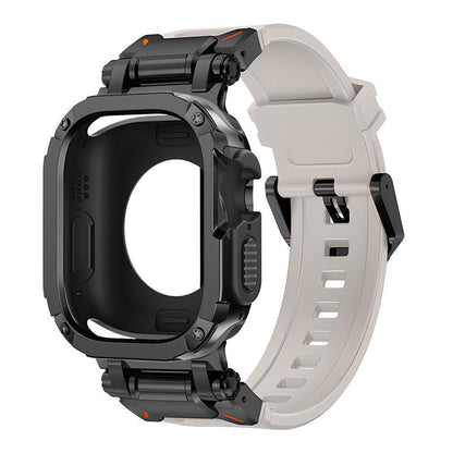 iBandGear Explorer Armor Case & TPU Strap Set for Apple Watch - Black-Starlight