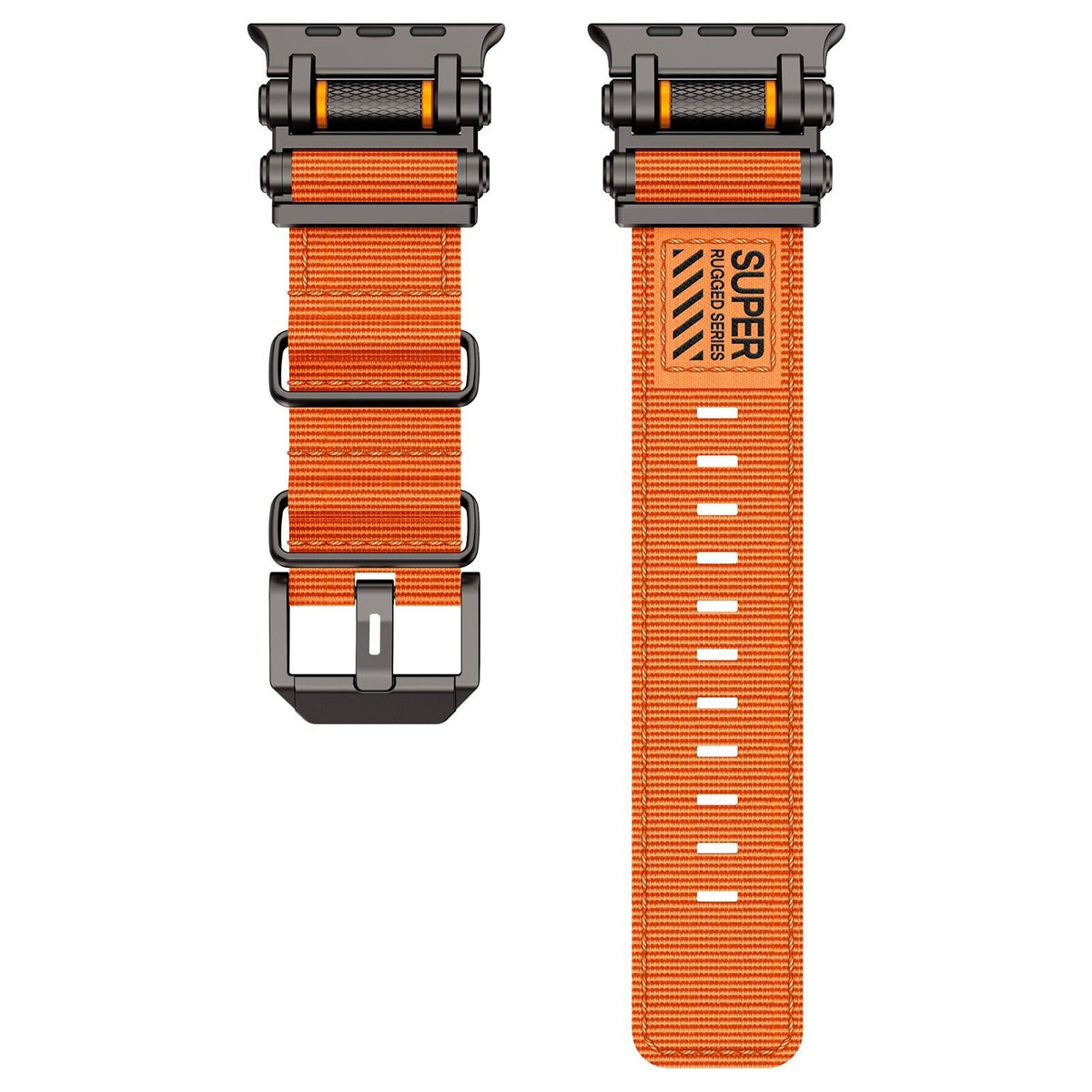iBandGear Fate Gear Nylon Watch Band - Orange Black