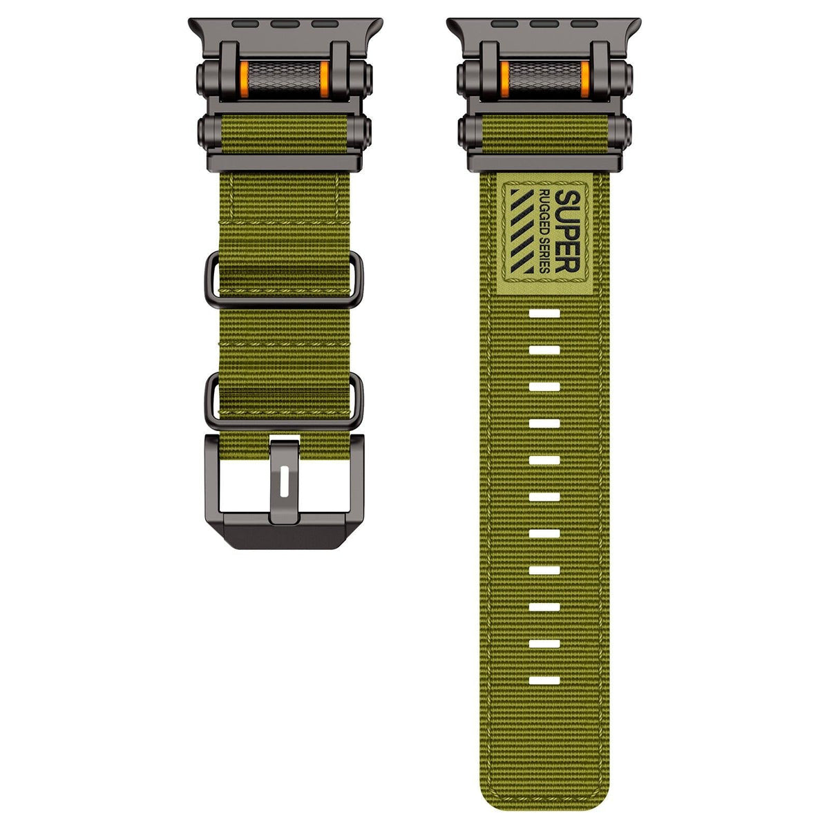 iBandGear Fate Gear Nylon Watch Band - Green Black
