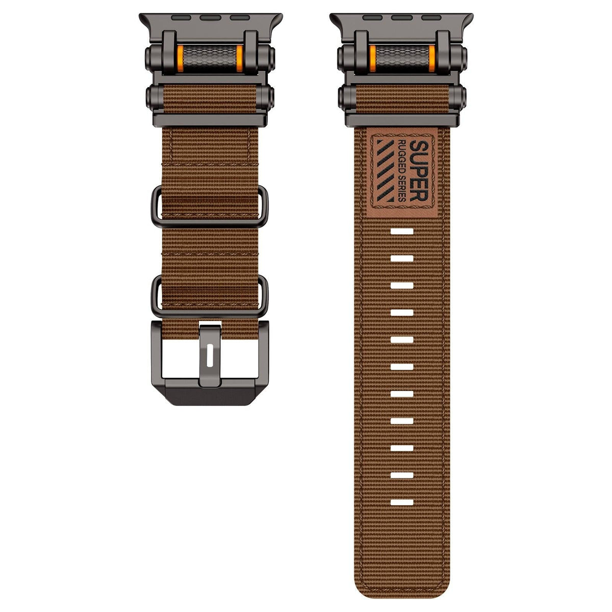iBandGear Fate Gear Nylon Watch Band - Brown Black