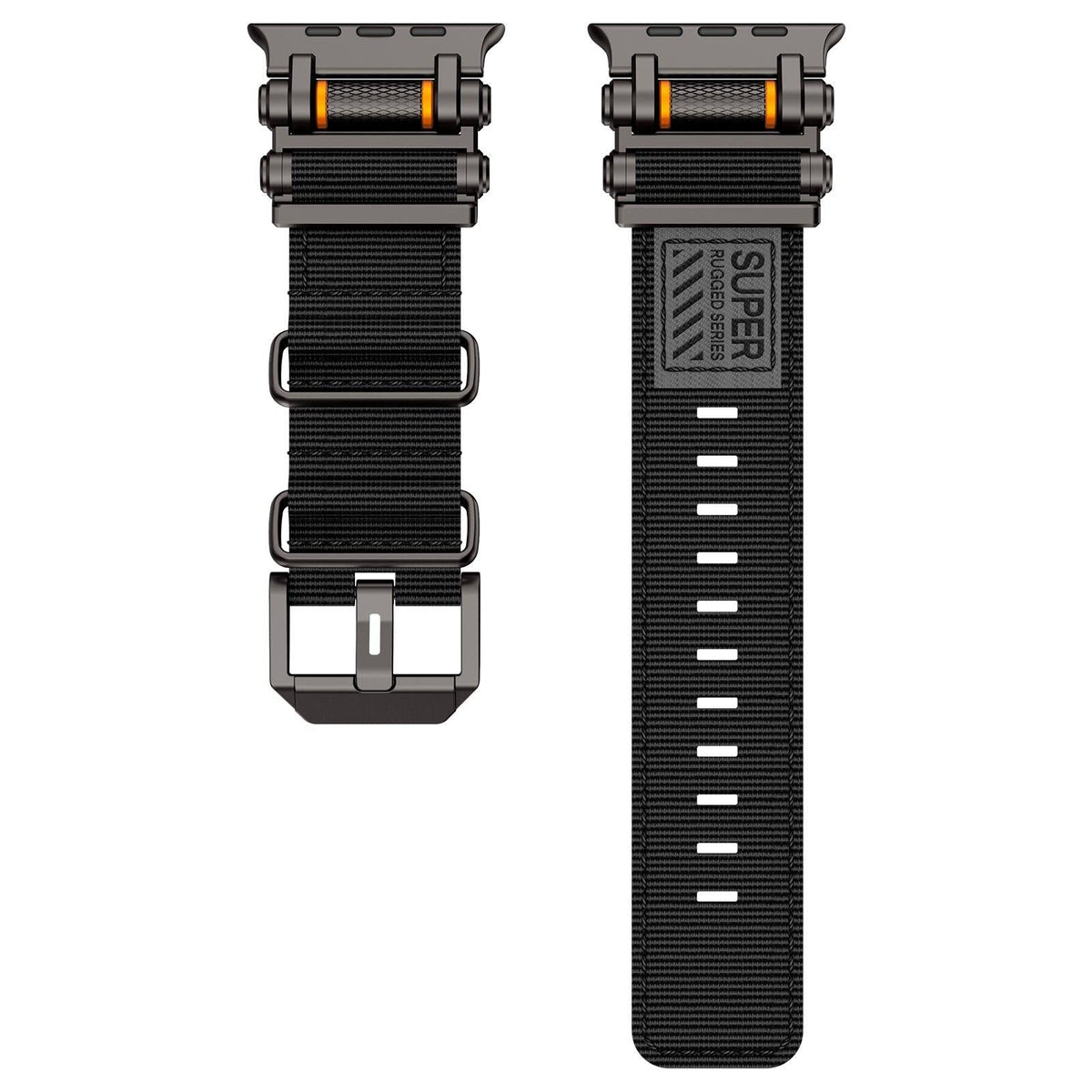 iBandGear Fate Gear Nylon Watch Band - Black Black