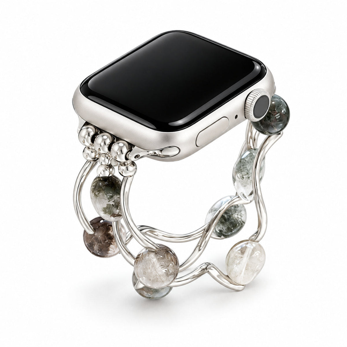 iBandGear Floating Bead Bracelet Band for Apple Watch - Gray