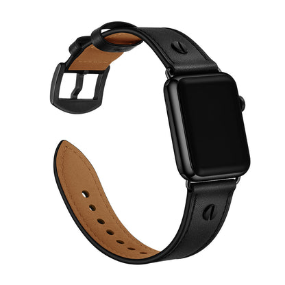 iBandGear Full Grain Leather Apple Watch Vintage One-Pin Strap - detail 5