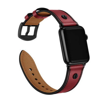 iBandGear Full Grain Leather Apple Watch Vintage One-Pin Strap - detail 6