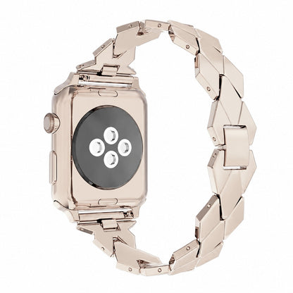 iBandGear Geometric Link Metal Band for Apple Watch – Chic Women’s Design - Starlight