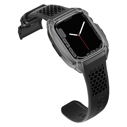 iBandGear Honeycomb Ventilated TPU Band with Stainless Steel Armor Case - detail 5