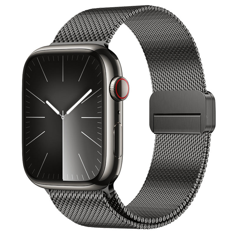 iBandGear Integrated Dual-Magnetic Milanese Band for Apple Watch - Graphite