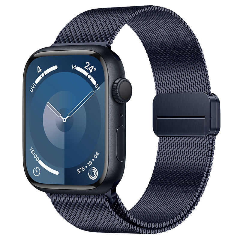 iBandGear Integrated Dual-Magnetic Milanese Band for Apple Watch - Ocean Blue