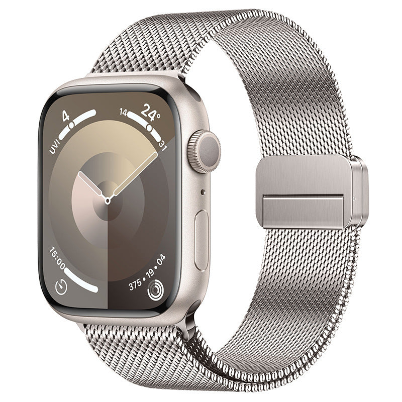 iBandGear Integrated Dual-Magnetic Milanese Band for Apple Watch - Starlight