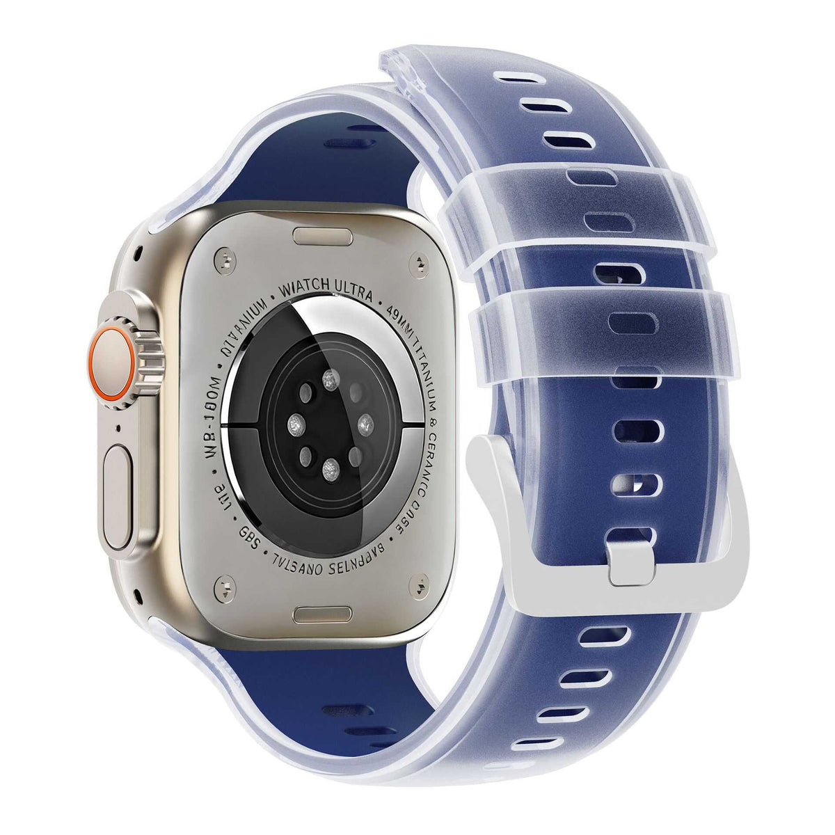 iBandGear Jelly Translucent Silicone Band for Apple Watch - Blue