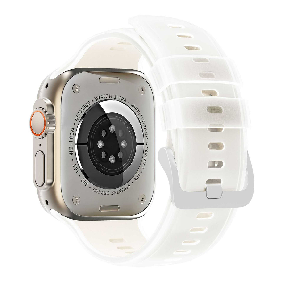 iBandGear Jelly Translucent Silicone Band for Apple Watch - Starlight