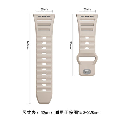 iBandGear Louvered Silicone Band for Apple Watch – Breathable Sport Strap - detail 11