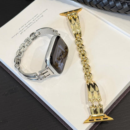 iBandGear Luna X-Link bracelet band - silver and gold