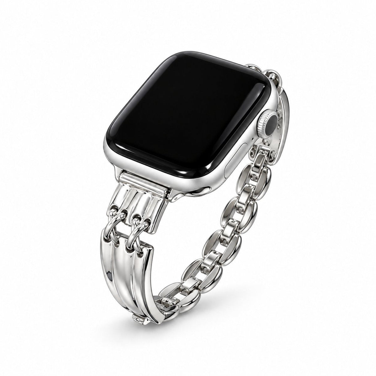 iBandGear Luna X-Link Jewelry Bracelet Band for Apple Watch - Silver