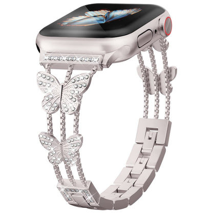 iBandGear Luxe Butterfly Crystal Bracelet Band for Apple Watch - Starlight