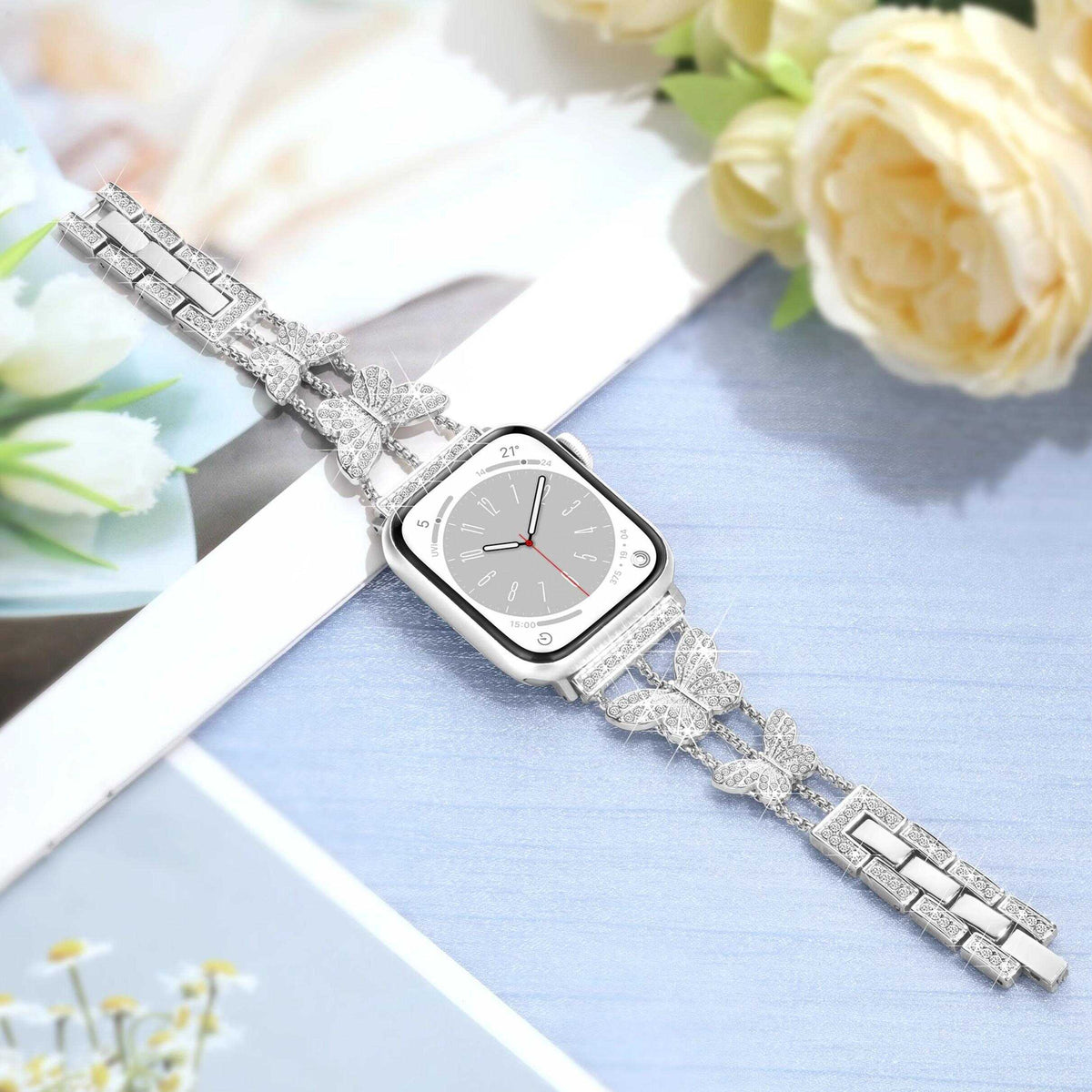 iBandGear Luxe Butterfly Crystal Bracelet Band for Apple Watch - detail 7