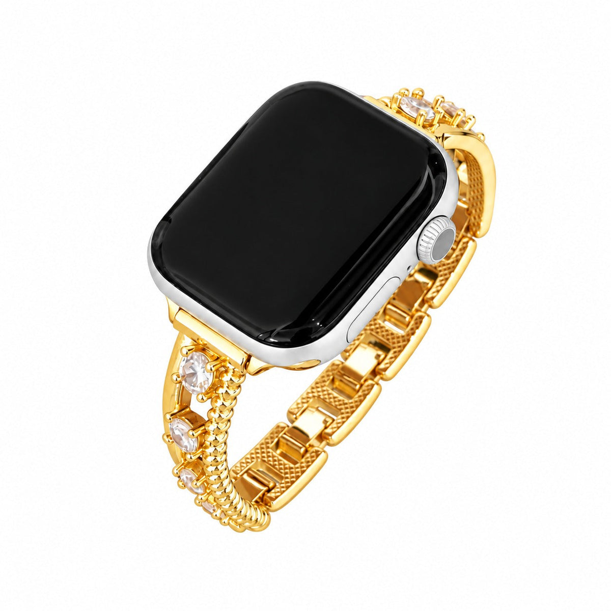 iBandGear Luxe Zircon Hollow Copper Band for Apple Watch - Gold