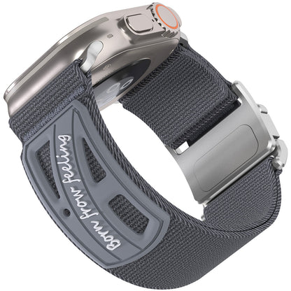 iBandGear Mag-Speed Armored Nylon Loop Band for Apple Watch - Gray