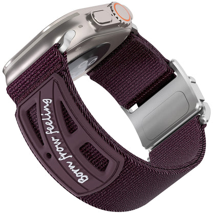 iBandGear Mag-Speed Armored Nylon Loop Band for Apple Watch - Purple