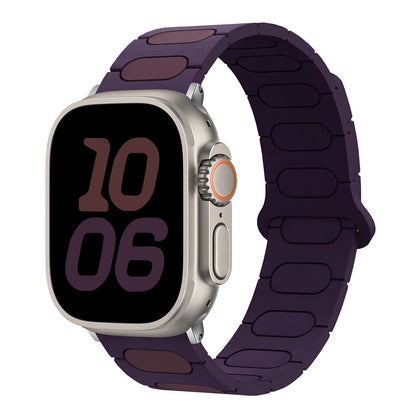 iBandGear MagLock Pro Silicone Band for Apple Watch - Plum-Berry Purple