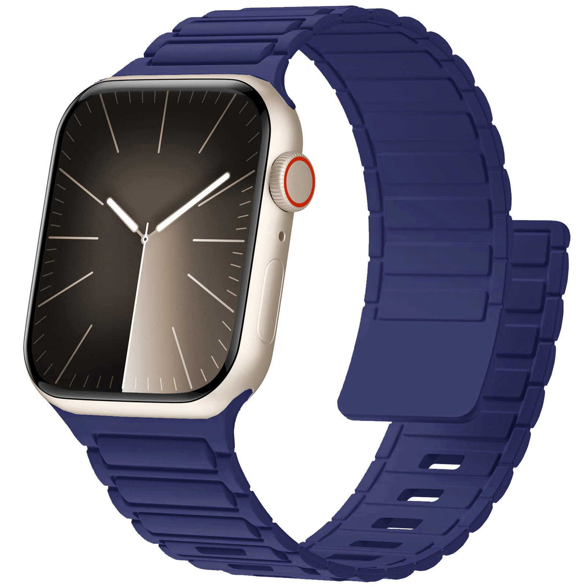 iBandGear Magnetic Lock Silicone Band for Apple Watch Secure Fit Sport Strap - Blue