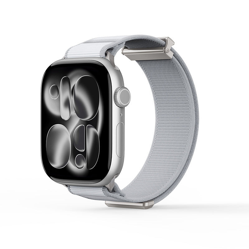 iBandGear Magnetic Woven Loop Band for Apple Watch - Light Gray