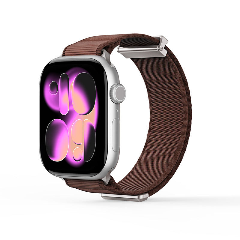 iBandGear Magnetic Woven Loop Band for Apple Watch - Brown