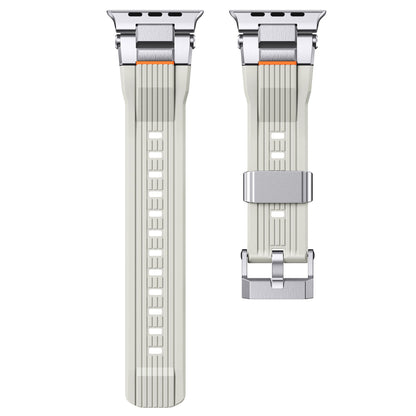 iBandGear Mecha Armor TPU Band for Apple Watch Industrial Metal Style - Starlight