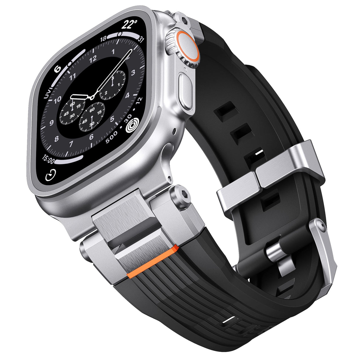 iBandGear Mecha Armor TPU Band for Apple Watch Industrial Metal Style - detail 5