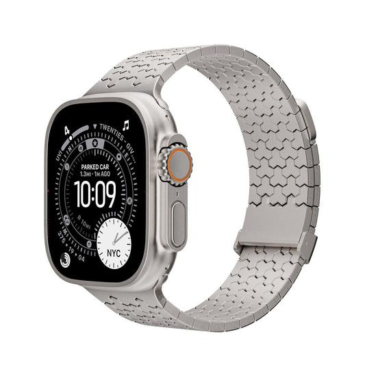 iBandGear Metal Y-Link Dual Magnetic Stainless Steel Band for Apple Watch - Titanium