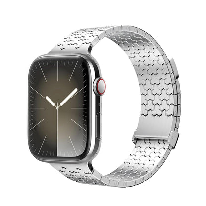 iBandGear Metal Y-Link Dual Magnetic Stainless Steel Band for Apple Watch - Silver