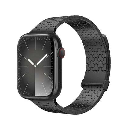 iBandGear Metal Y-Link Dual Magnetic Stainless Steel Band for Apple Watch - Black