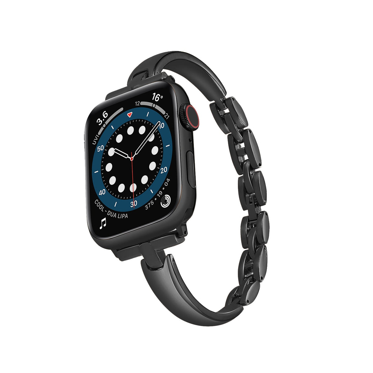 iBandGear Minimalist Bracelet Band for Apple Watch Elegant Jewelry Strap - Black