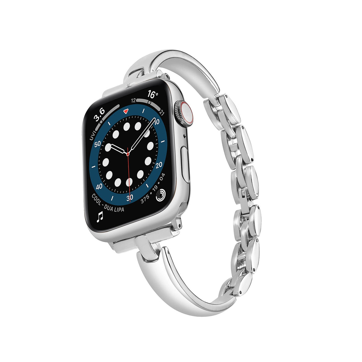 iBandGear Minimalist Bracelet Band for Apple Watch Elegant Jewelry Strap - Silver