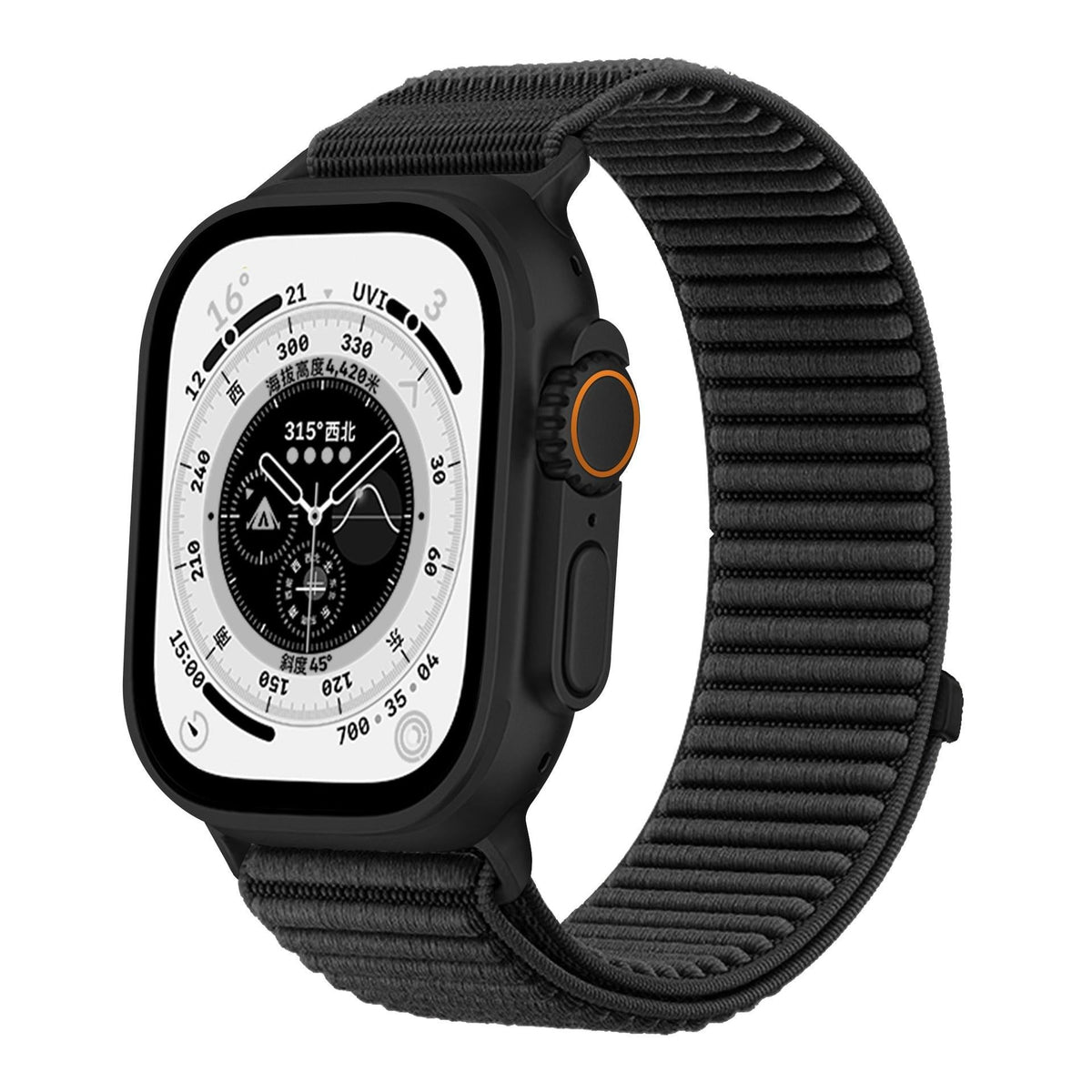 iBandGear Mountain Trail Woven Nylon Band for Apple Watch - Black