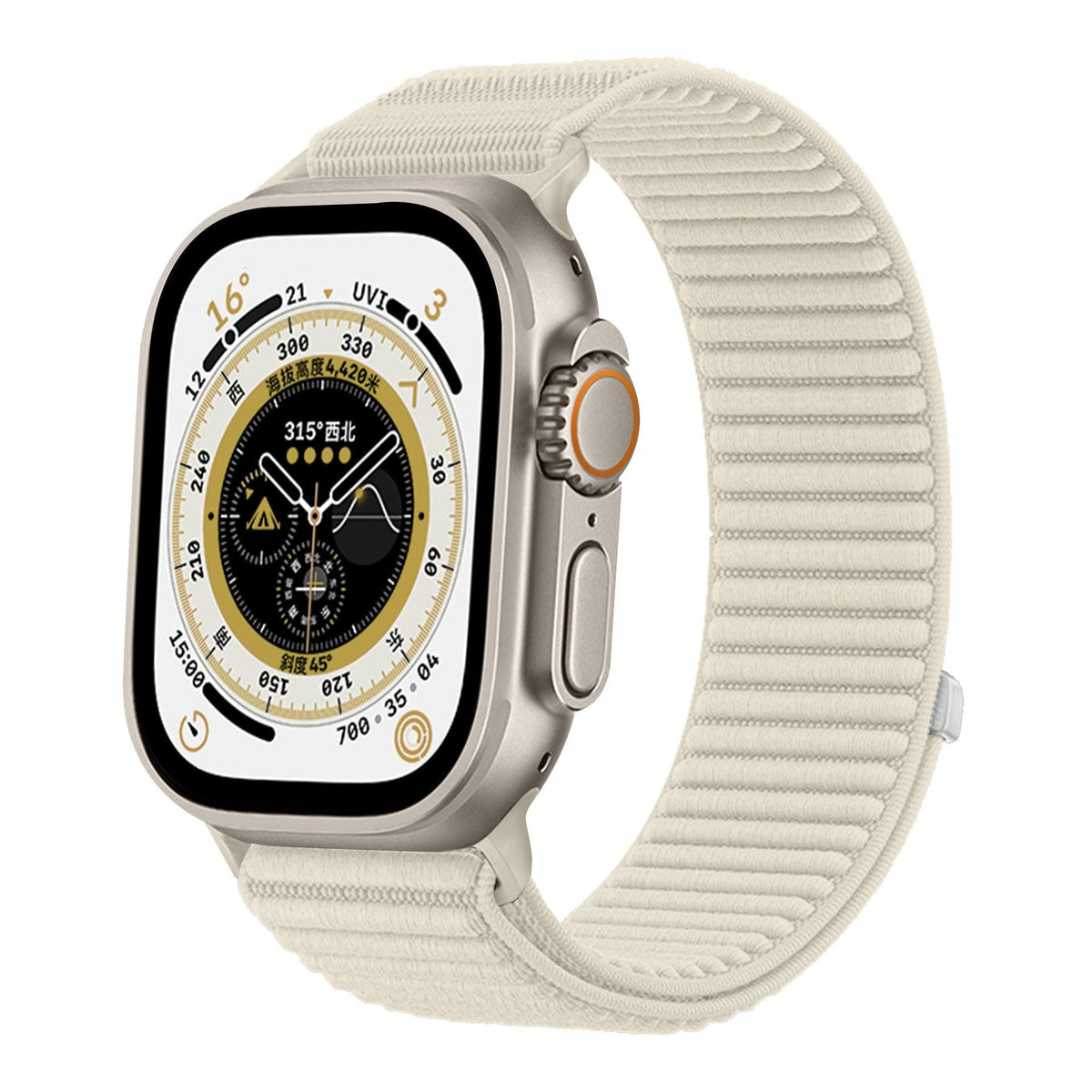 iBandGear Mountain Trail Woven Nylon Band for Apple Watch - Starlight