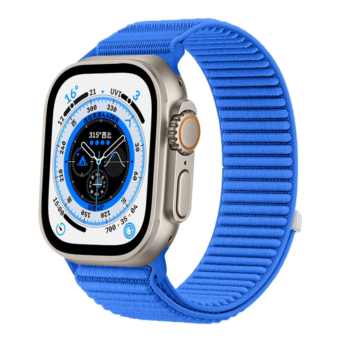 iBandGear Mountain Trail Woven Nylon Band for Apple Watch - Klein Blue