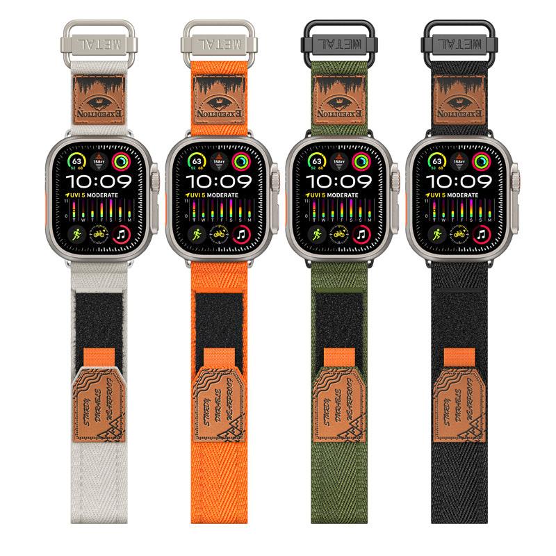 iBandGear Nylon Band for Apple Watch with Leather Patch - detail 5
