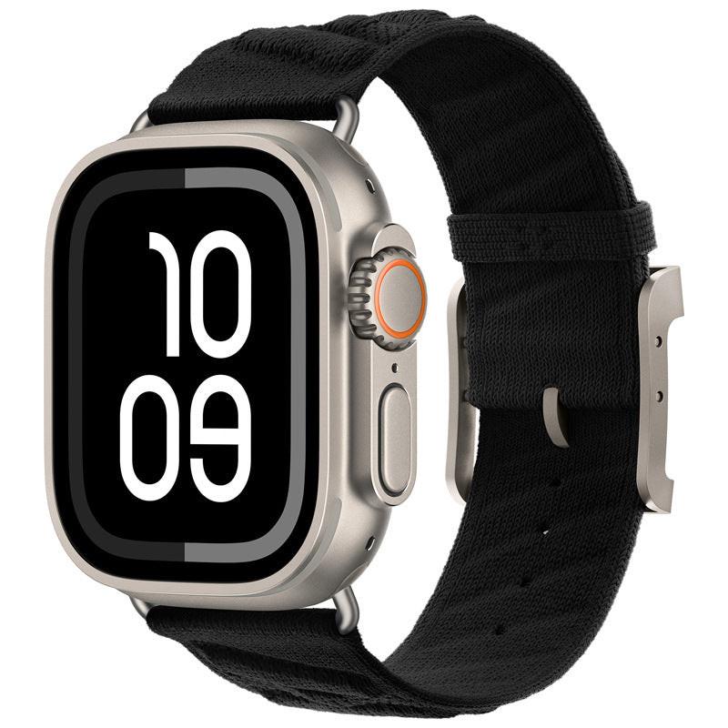 iBandGear Ocean Breeze Nylon Weave Band for Apple Watch - Black