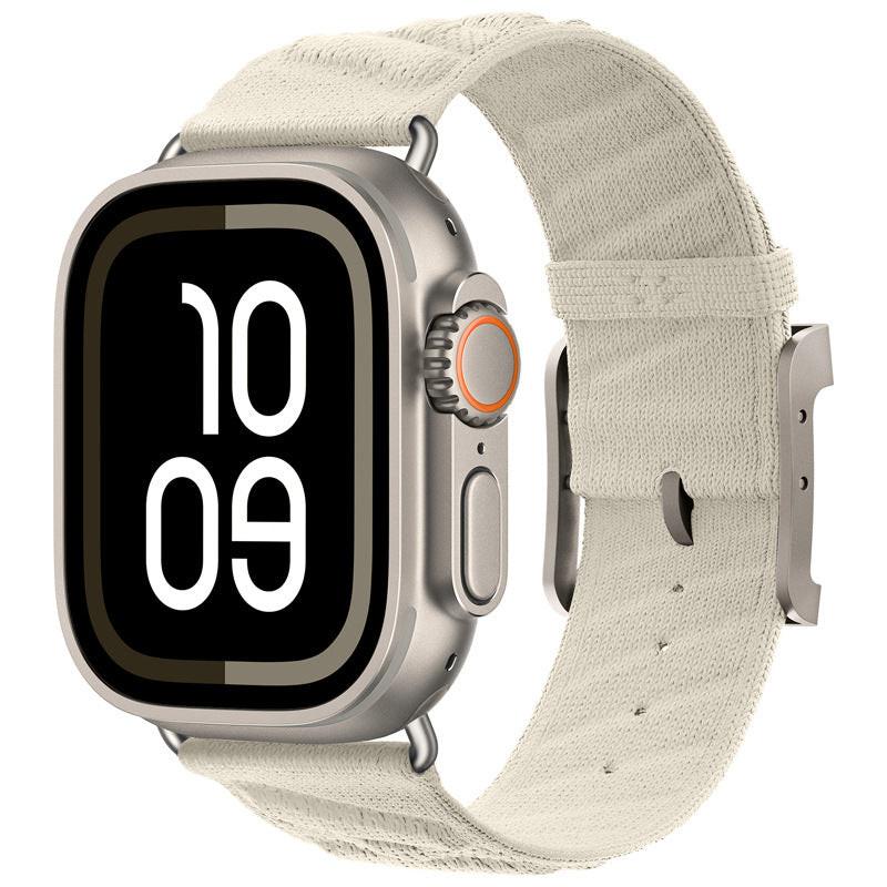 iBandGear Ocean Breeze Nylon Weave Band for Apple Watch - Starlight