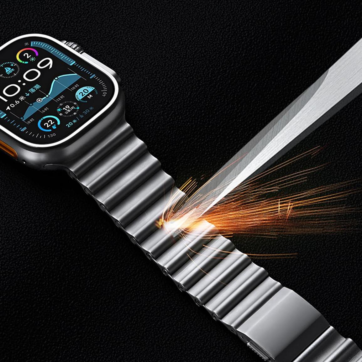 iBandGear Ocean-Wave Metal Magnetic Link Band for Apple Watch - detail 4
