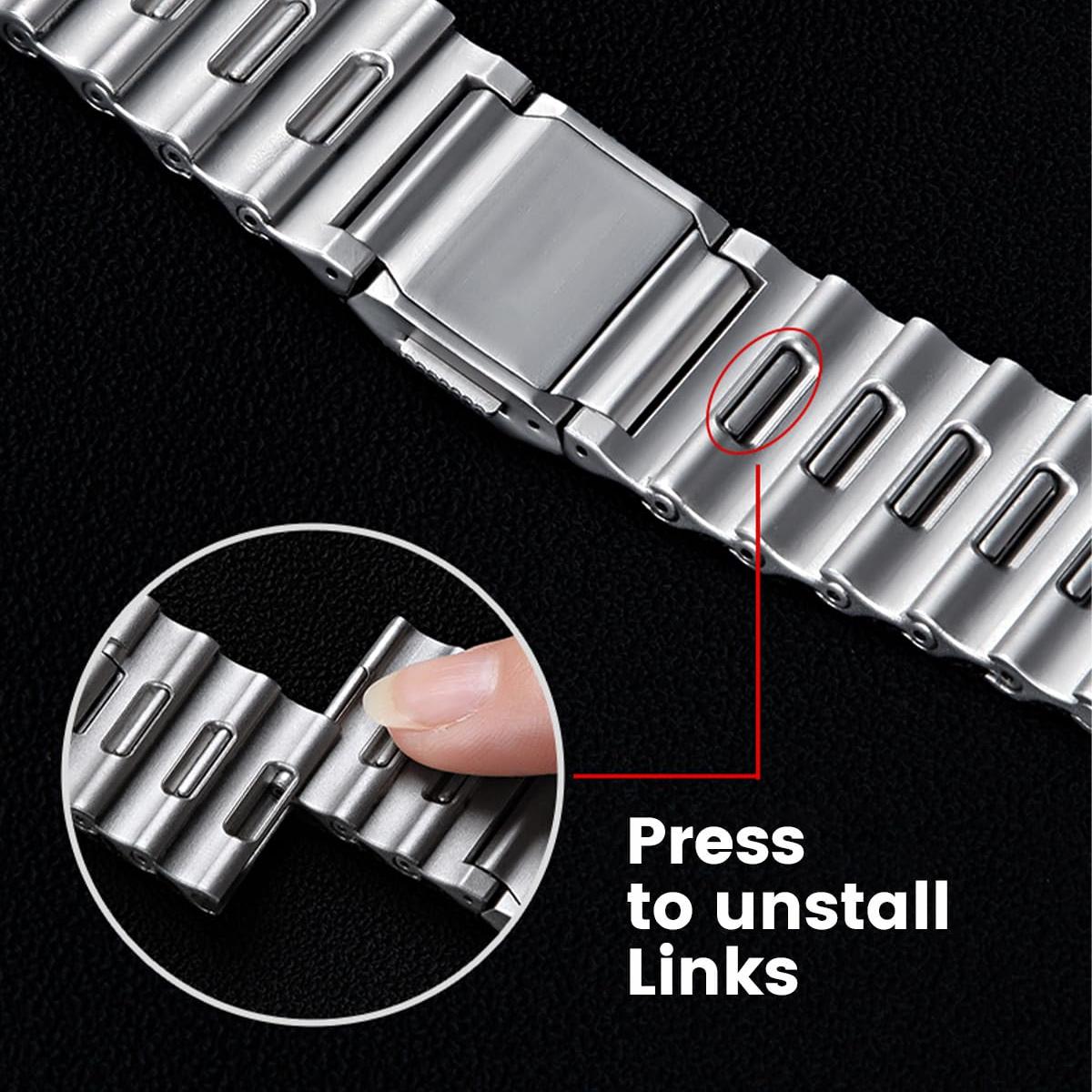iBandGear Ocean-Wave Metal Magnetic Link Band for Apple Watch - detail 5