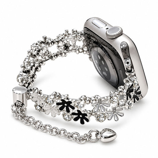 iBandGear Daisy Bloom Crystal Bracelet Band for Apple Watch