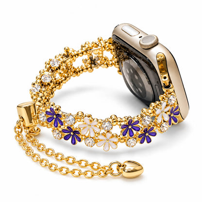 iBandGear Daisy Bloom Crystal Bracelet Band for Apple Watch