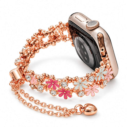 iBandGear Daisy Bloom Crystal Bracelet Band for Apple Watch
