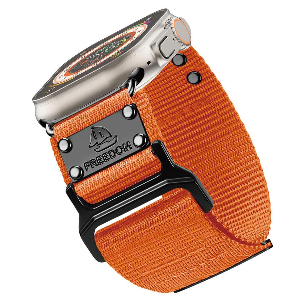 iBandGear Outdoor Nylon Sport Band for Apple Watch with Metal Connectors - Orange