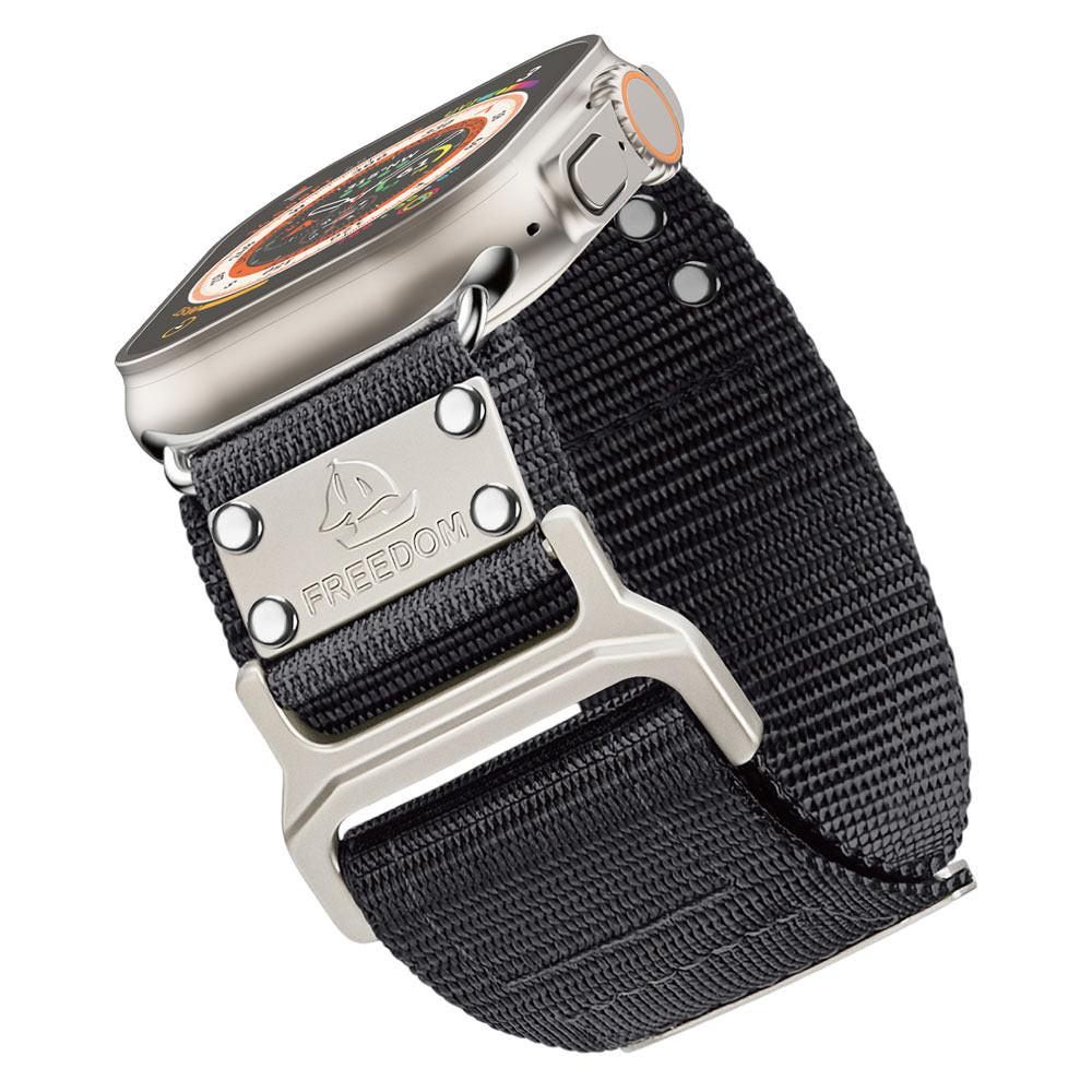 iBandGear Outdoor Nylon Sport Band for Apple Watch with Metal Connectors - Gray