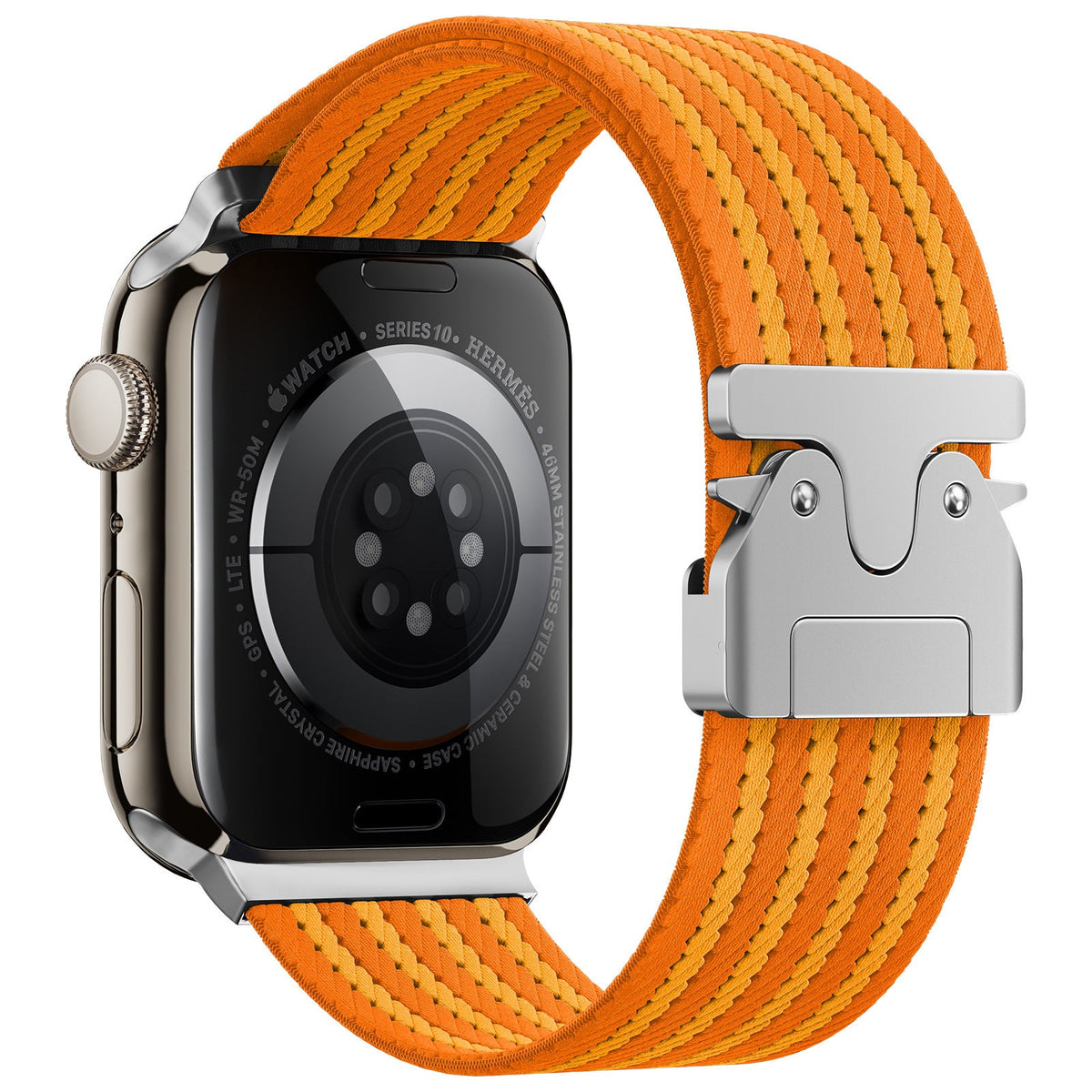 iBandGear Parachute Buckle Woven Nylon Band for Apple Watch - Orange